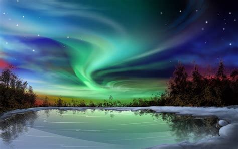 aurora borealis wallpaper pc